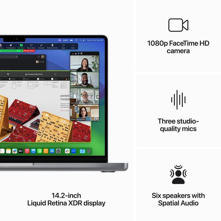 APPLE MacBook Pro, M3, 8GB, 1TB SSD, 14.2 inch, Space Grey