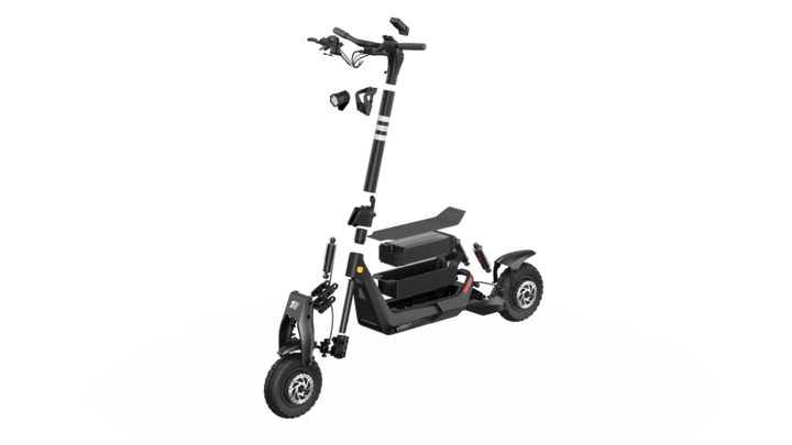 OKAI, Panther Electric Scooter, 50Km Range and 60 Km/H Max Speed, 1500w, Black