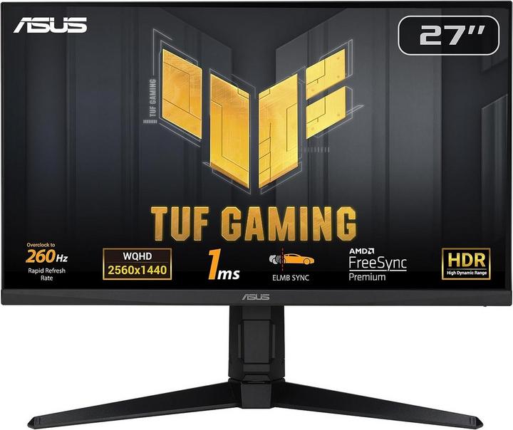 ASUS TUF Gaming Flat Monitor, 27 inch, Black