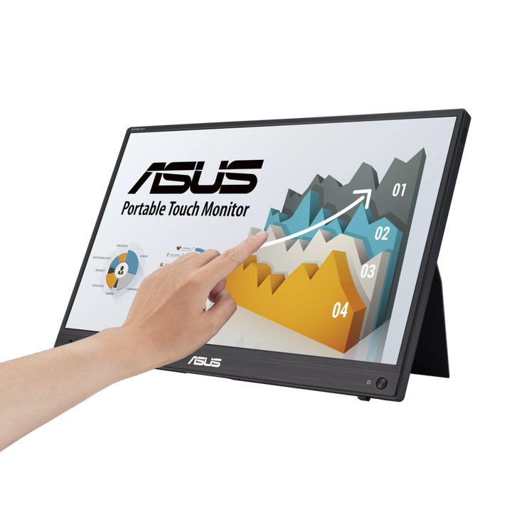ASUS ZenScreen Touch MB16AHT Portable Monitor, 15.6 inch FHD, 60Hz, 5ms, Dark Gray