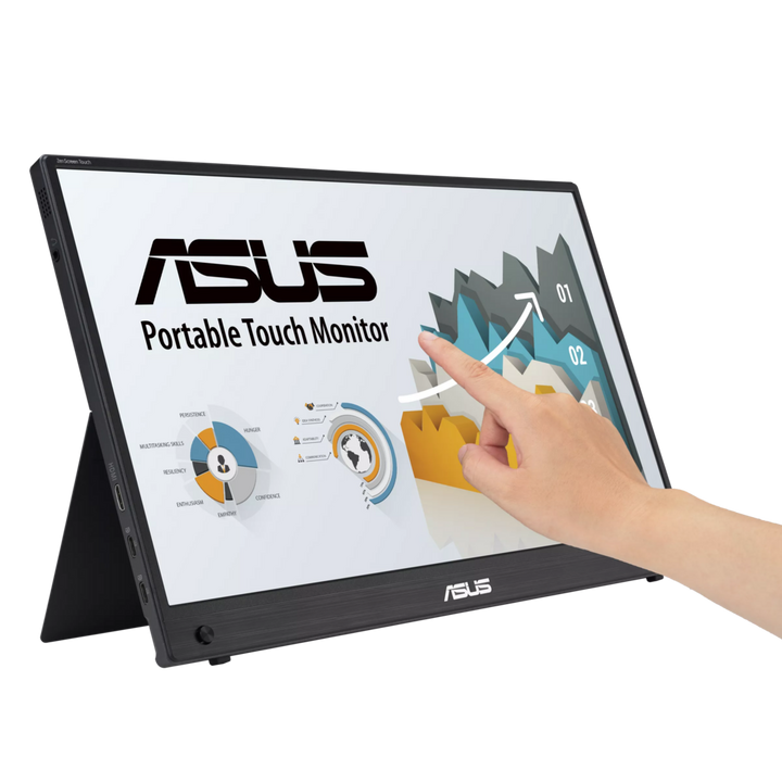 ASUS ZenScreen Touch MB16AHT Portable Monitor, 15.6 inch FHD, 60Hz, 5ms, Dark Gray