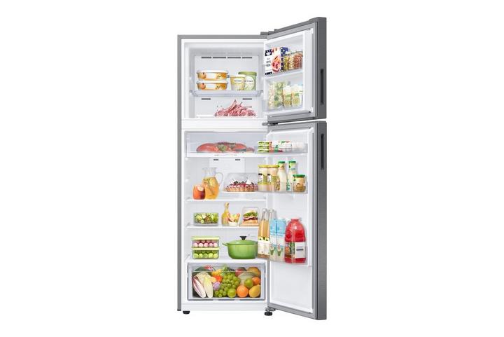 Samsung 450L Double Door 345Net Top Mount Freezer Refrigerator Silver,