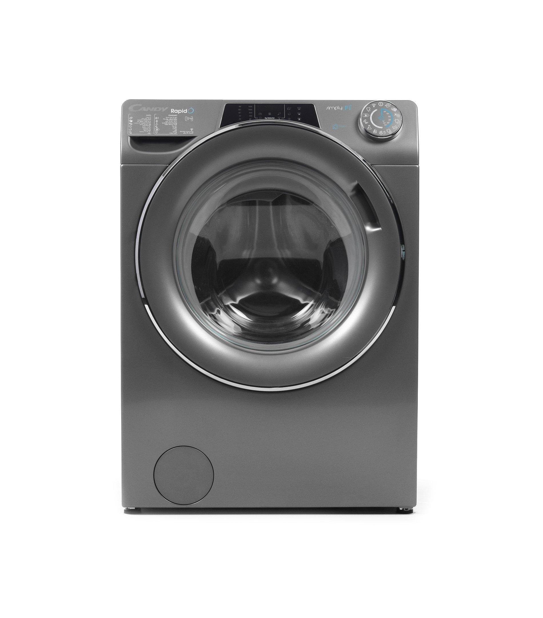 Candy Rapid' O Washing Machine 11kg, Inverter Motor, WiFi & Bluetooth, 1400RPM, Color Anthracite 3