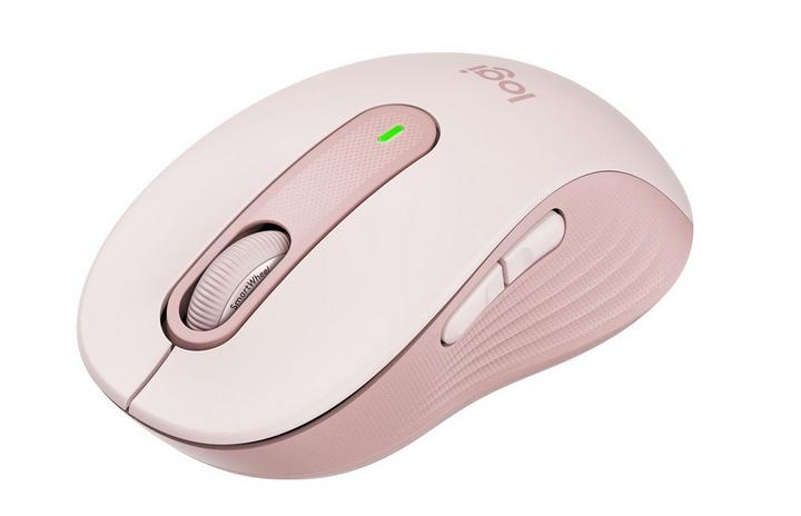 Logitech M650 Wireless Mouse, Smarter Scrolling, Rose