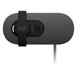 LOGITECH Brio 100 Webcam, FHD 1080p, Shutter, Built-in Mic, Graphite