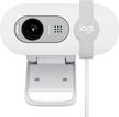 LOGITECH Brio 100 Webcam, FHD 1080p, Shutter, Built-in Mic, White