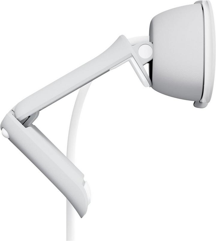 LOGITECH Brio 100 Webcam, FHD 1080p, Shutter, Built-in Mic, White