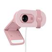 LOGITECH Brio 100 Webcam, FHD 1080p, Shutter, Built-in Mic, Rose