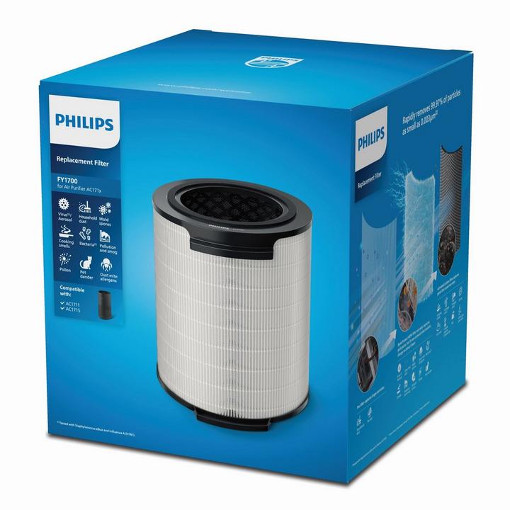 FY1700/30-Philips Genuine replacement filter Integrated 3-in-1