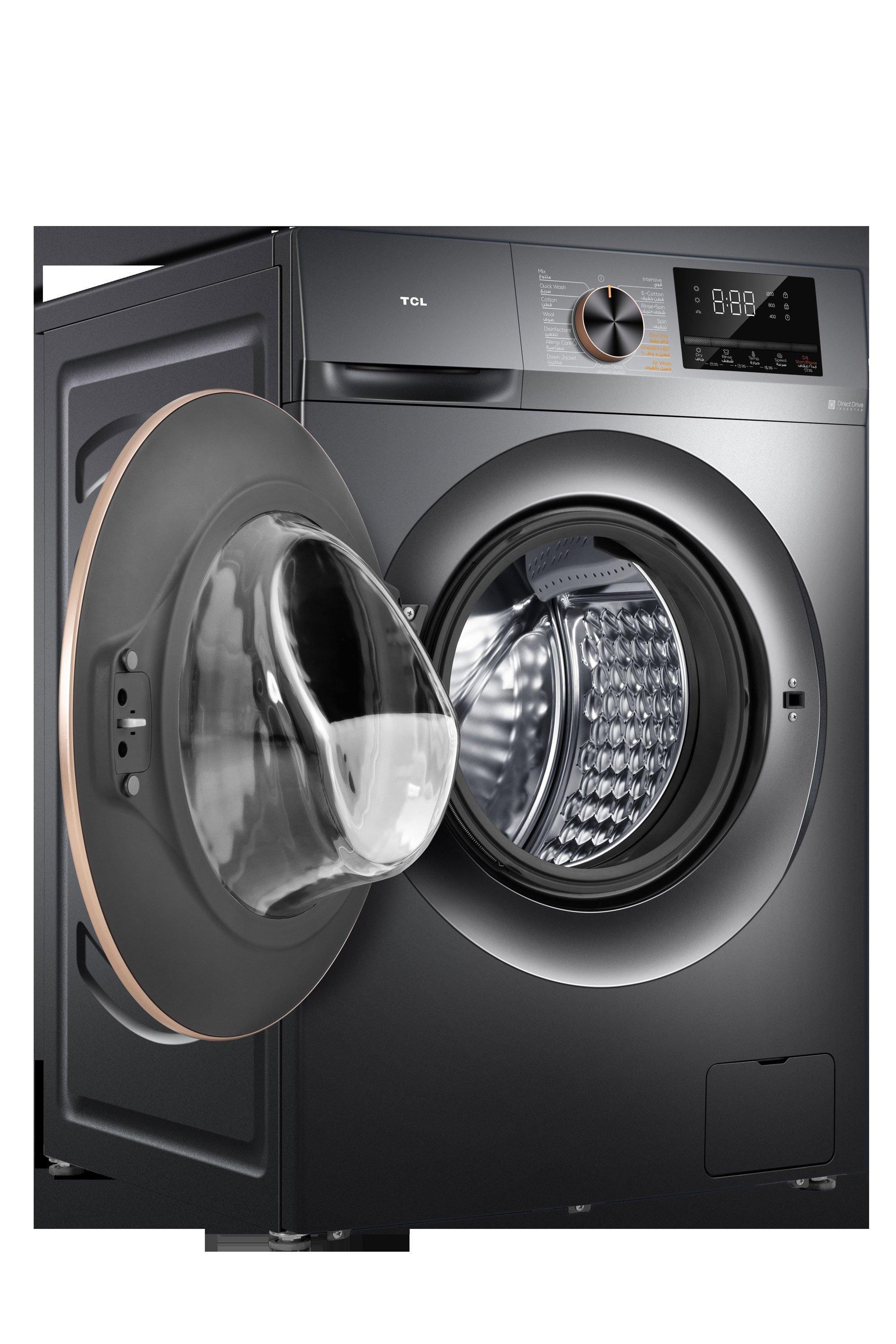 TCL Front Load Washer & Dryer 10kg/7kg, Inverter, 1200rpm, Color Dark Gray 4