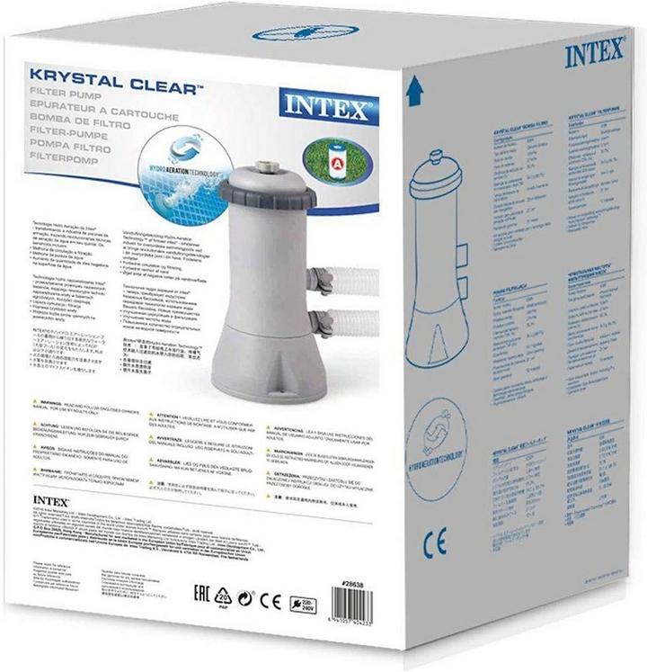 Intex, Cartridge Filter Pump for 15Ft Pool