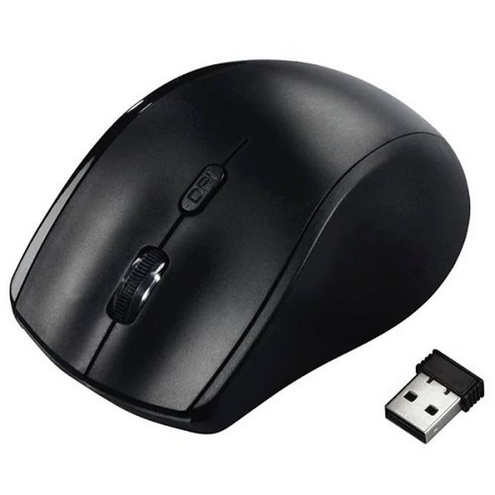 Hama Riano Left Handed Optical Wireless Mouse, Black