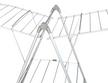 Optima Expandable Clothes Drying Rack Silver