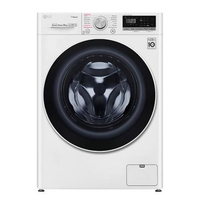 LG Front Load Washing Machine 9kg 1400 rpm White