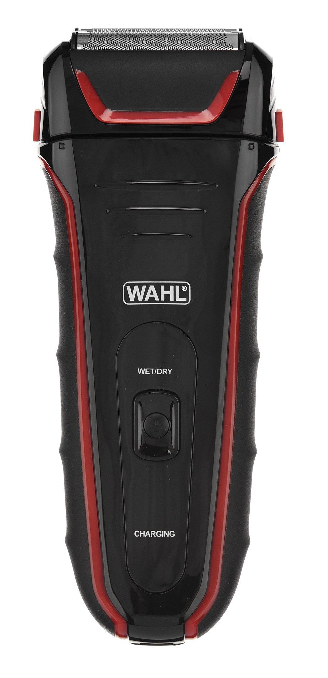 Wahl 120W Rechargeable Electric Cordless Wet/Dry Shaver Red/Black 3