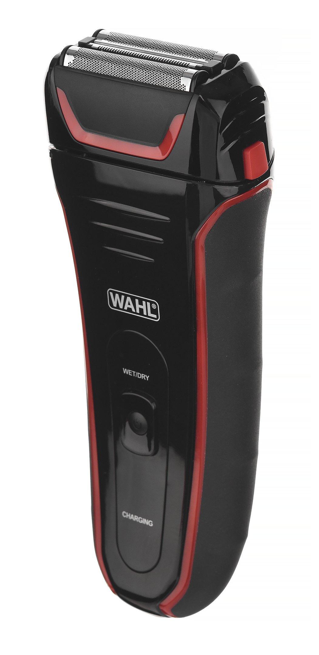 Wahl 120W Rechargeable Electric Cordless Wet/Dry Shaver Red/Black 4