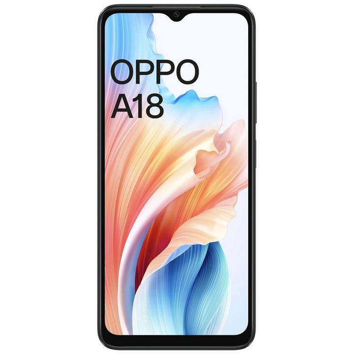 Oppo A18 Smartphone 64GB 4GB RAM Glowing Black
