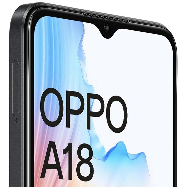 Oppo A18 Smartphone 64GB 4GB RAM Glowing Black