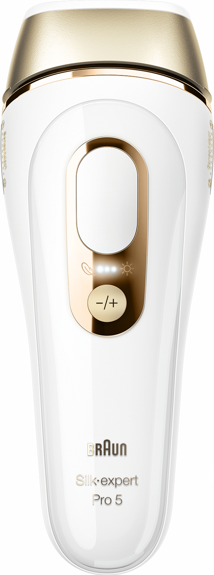 Braun Silk Pro 5  for Women and Men with 4 Extras, White & Gold.