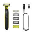 Philips OneBlade 5in1 Face+Body Trimmer, Edge, Shave, Trim, Black & Yellow