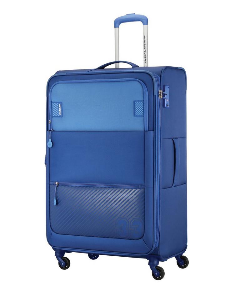 American Tourister Majoris Set Of 3Pc Soft Luggage Trolley, Blue