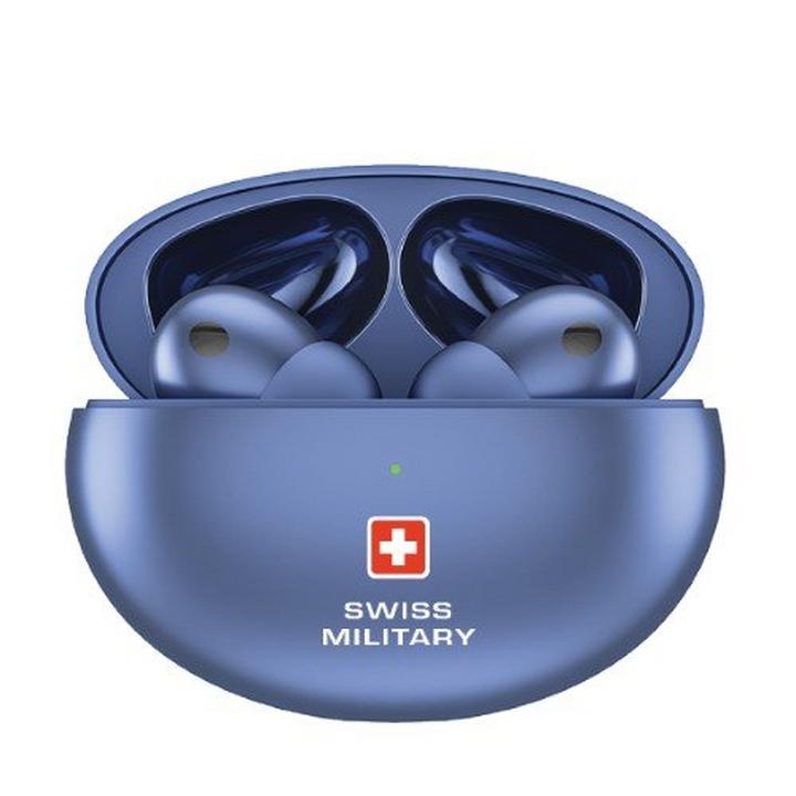 Swiss Military Victor 3, TWS Earbuds, Noise Cancellation, Blue.