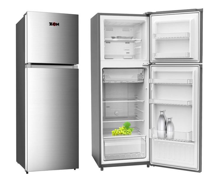 Zen 300L Double Door No Frost Refigerator Silver