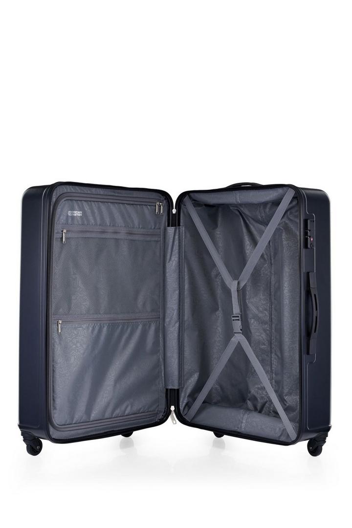 American Tourister Skytrac SP Set of 3Pc HS ABS Hard Luggage, Black.