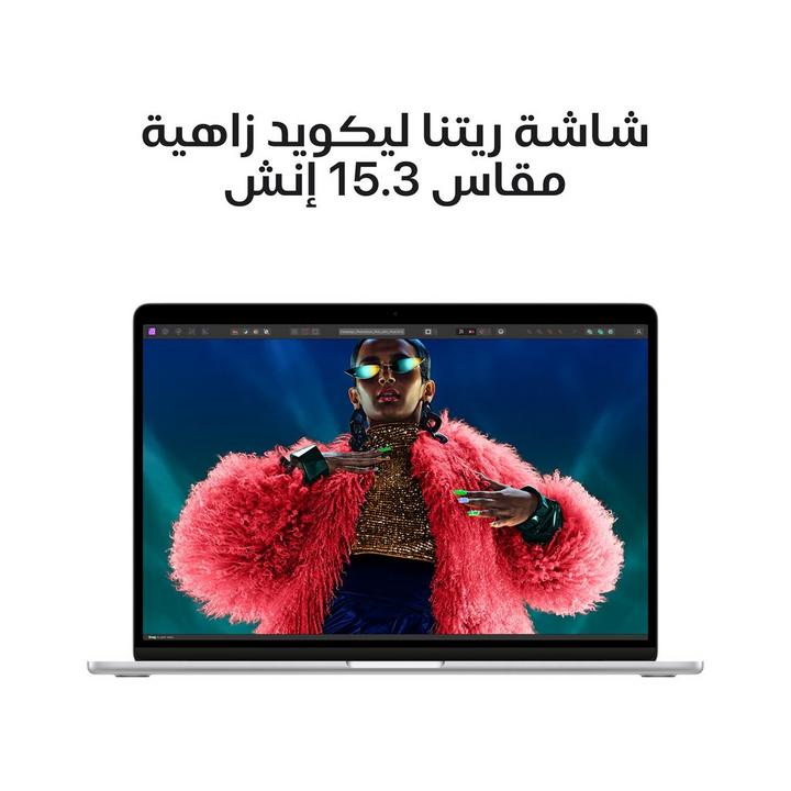 أبل ماك بوك اير، إم 3، 16 جيجا، 512 جيجا، 15.3 بوصة، فضي
