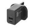 Cellularline Charger, 2 Ports, 30W, Black.