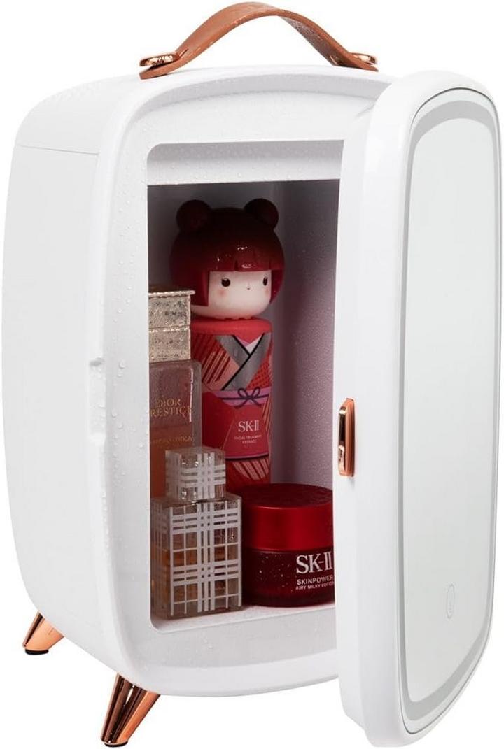 Rebune Cosmetic Refrigerator with LED Mirror, 6L, 18W.