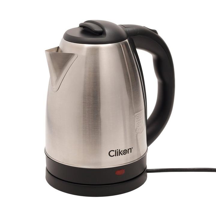 Clikon 1.8L Stainless Steel 500W Kettle Black Silver eXtra Bahrain