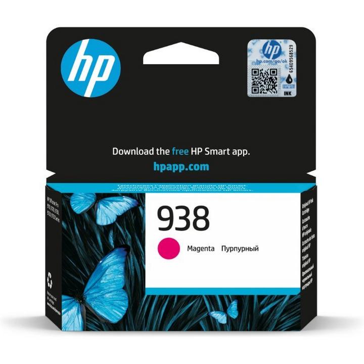 HP 938 Magenta Original Ink Cartridge, Approx 800 Page