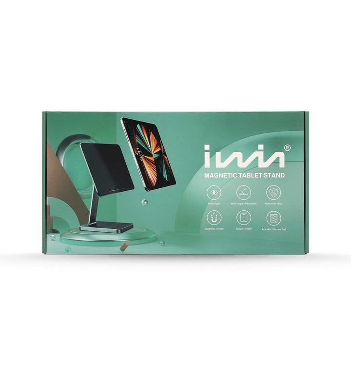 IWIN Magnetic iPad Holder for iPad Pro 12.9, Grey
