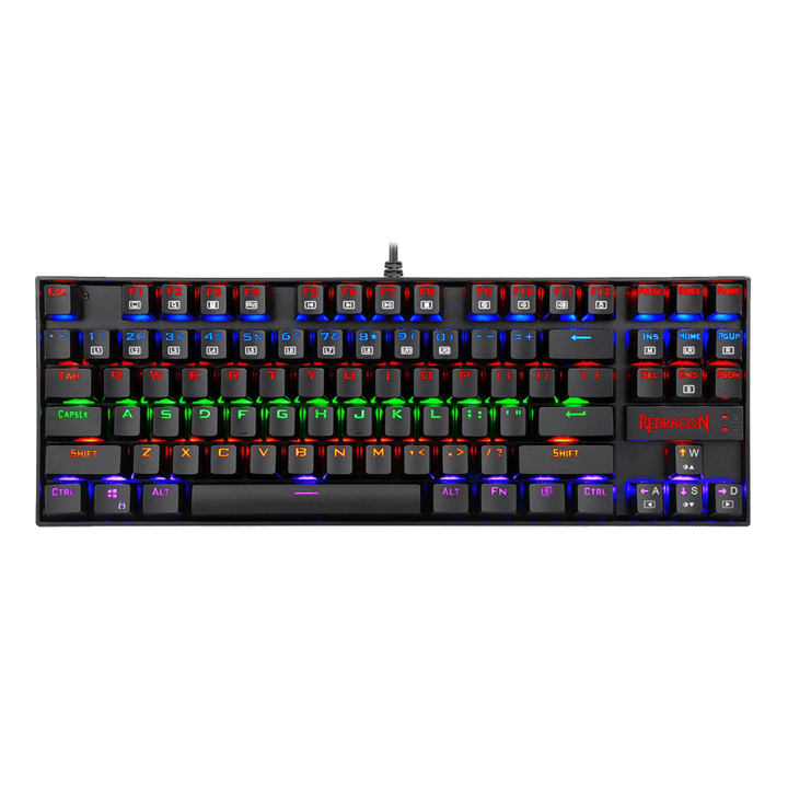 REDRAGON K552 Kumara Gaming Keyboard, Wired, Compact 87 Keys, Black
