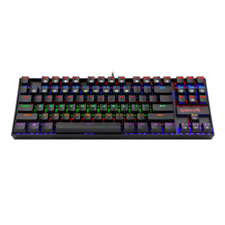 REDRAGON K552 Kumara Gaming Keyboard, Wired, Compact 87 Keys, Black