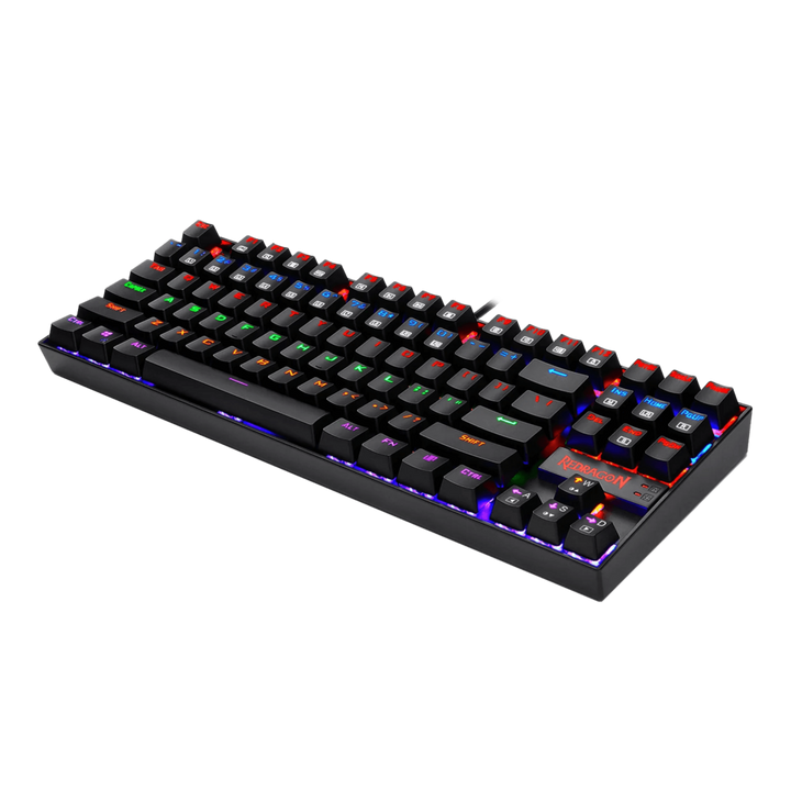 REDRAGON K552 Kumara Gaming Keyboard, Wired, Compact 87 Keys, Black