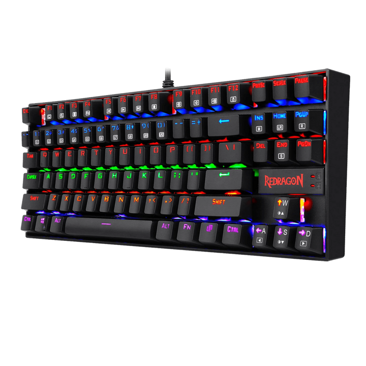 REDRAGON K552 Kumara Gaming Keyboard, Wired, Compact 87 Keys, Black