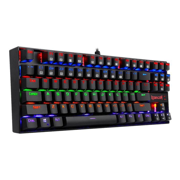 REDRAGON K552 Kumara Gaming Keyboard, Wired, Compact 87 Keys, Black