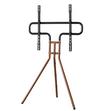 HAMA, Easel Design TV Stand, Up to 75 inch, Walnut Wood Look