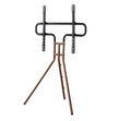 HAMA, Easel Design TV Stand, Up to 75 inch, Walnut Wood Look