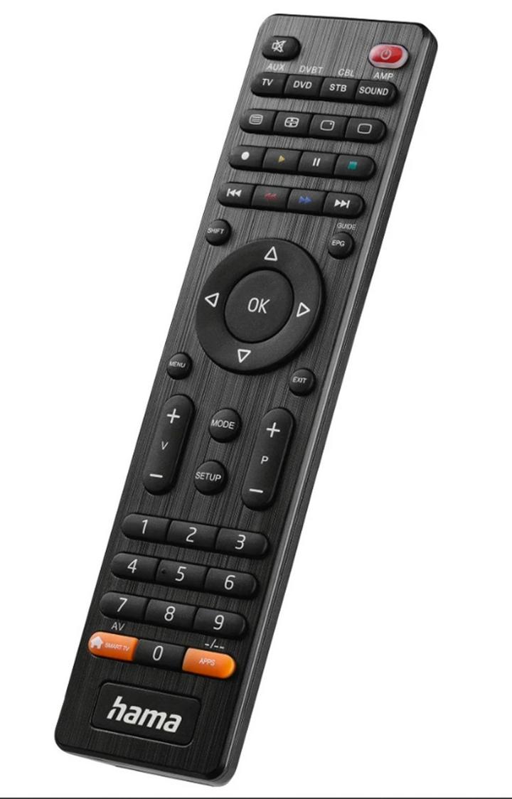 Hama, Universal TV Remote Control, Infra-red, for 8 Devices