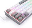 REDRAGON K617 FIZZ Wired Gaming Keyboard, 60% keyboard, White/Grey