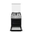 Haier, 60Cm, Gas Cooker, 4 Gas Burner, Grill Function, Full Safety, Inox Silver