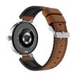 X.cell ELITE 3 Smartwatch With Brown Leather Strap Silver