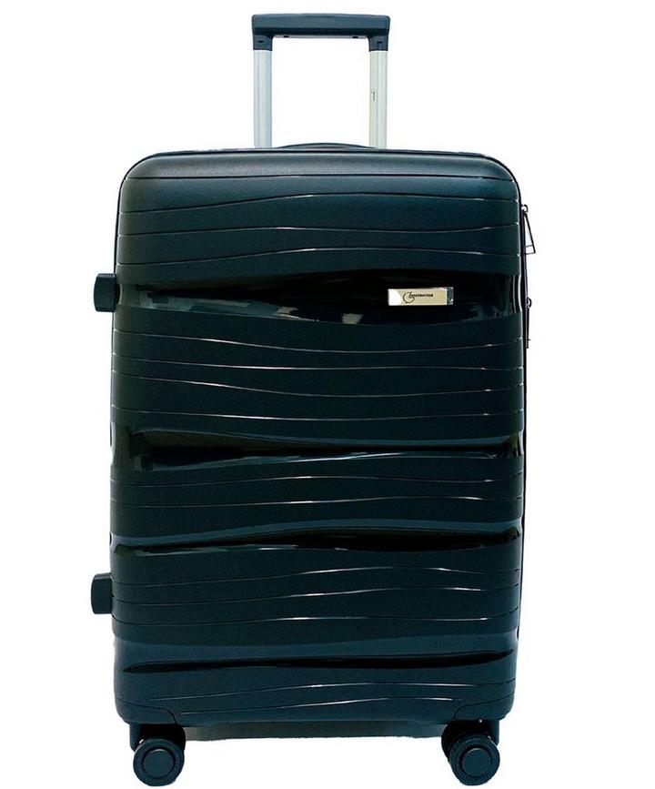 Globetrotter Luggage Hard Trolley Single 65CM 8 Wheel  Black,