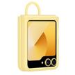 SAMSUNG Galaxy Flip 6 Silicone Case with Ring, Yellow