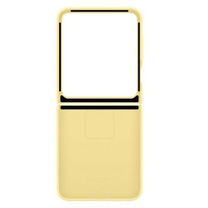 SAMSUNG Galaxy Flip 6 Silicone Case with Ring, Yellow