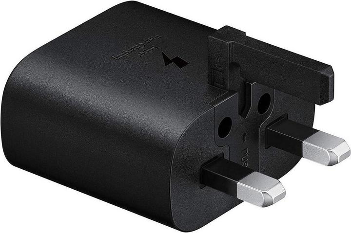 Samsung USB-C AC Wall Charger Adapter With UK Plug FOC UNIT, 25W, Black