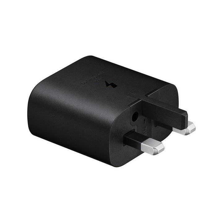 Samsung USB-C AC Wall Charger Adapter With UK Plug FOC UNIT, 25W, Black